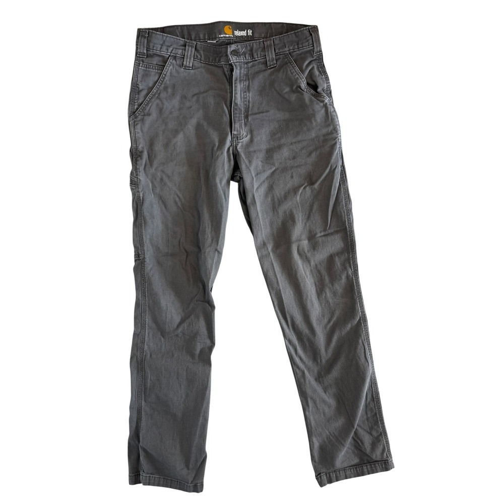 Carhartt Relaxed Fit Work Pants Men's 34x32 Black Utility Carpenter Canvas Workw